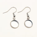 8-25mm Stainless Steel Earring Hooks With Cabochon Base Trays For DIY Earrings Jewelry Making view 4