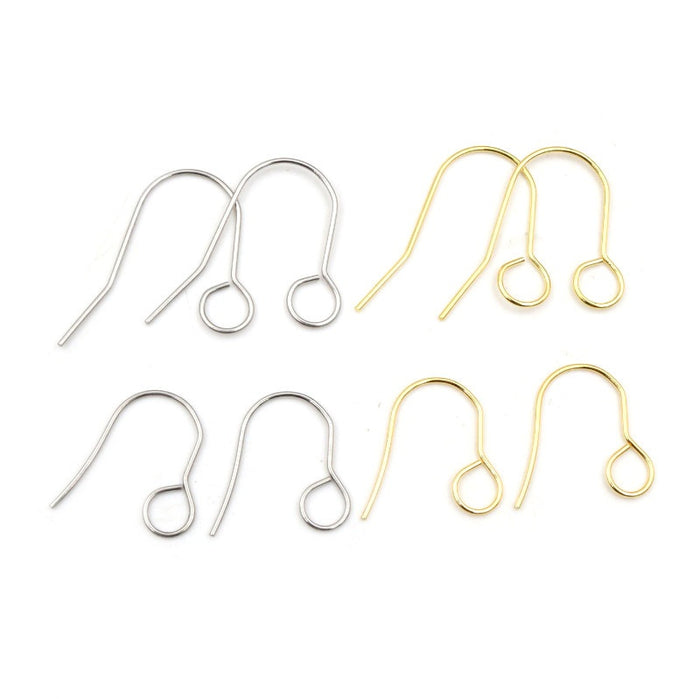Stainless Steel 19x16mm 27x20mm Ear Hooks For DIY Earrings Jewelry Accessory Findings 0.2g