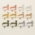 U Shape Adjustable Screw Ear Clips, Non Pierced Earring Findings 15x13mm 1g Earrings view 3