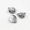 6-20mm Stainless Steel DIY Earring Stud Bezels And Non Pierced Ear Clips Accessories 1-2g Earrings view 2