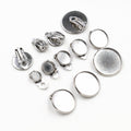 6-20mm Stainless Steel DIY Earring Stud Bezels And Non Pierced Ear Clips Accessories 1-2g Earrings view 1
