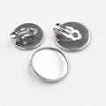 6-20mm Stainless Steel DIY Earring Stud Bezels And Non Pierced Ear Clips Accessories 1-2g Earrings view 4
