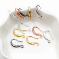 15x10mm Plated Pure Copper Ear Hooks For DIY Earrings Jewelry Accessory Findings 0.5g view 4