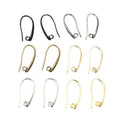 20x11mm Copper Plated Ear Hooks With Loop DIY Earring Making Jewelry Findings Accessories Earrings view 5