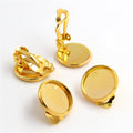 Iron Ear Clip Findings With 10-20mm Inner Tray For Non Pierced DIY Earrings view 4
