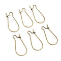 100pcs Korean Style Large Ear Hooks U Shaped Teardrop Earring Wires Jewelry Findings 20g 25g 35g Earrings view 2
