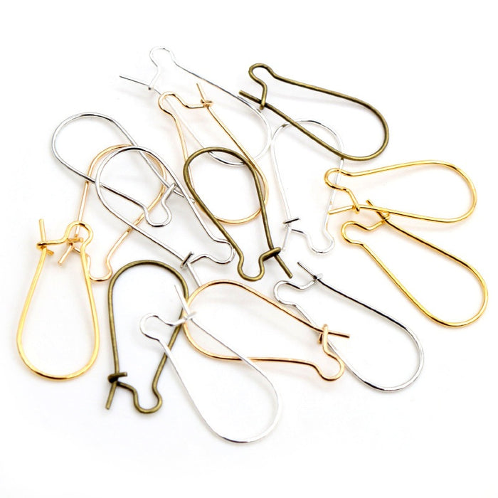 100pcs Korean Style Large Ear Hooks U Shaped Teardrop Earring Wires Jewelry Findings 20g 25g 35g Earrings