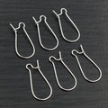 100pcs Korean Style Large Ear Hooks U Shaped Teardrop Earring Wires Jewelry Findings 20g 25g 35g Earrings view 3