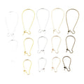 100pcs Korean Style Large Ear Hooks U Shaped Teardrop Earring Wires Jewelry Findings 20g 25g 35g Earrings view 5