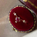 Sweet French Flower Micro Pave Ring For Women, Heart Shape Princess Style Jewelry view 2