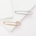 Alloy Rhinestone Heart Brooch Fashion Women Suit Lapel Pin view 1