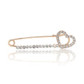 Alloy Rhinestone Heart Brooch Fashion Women Suit Lapel Pin view 5