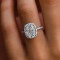 Clear Oval Pigeon Egg Wedding Ring, Luxury Bridal Studio Prop Finger Jewelry For Women view 2