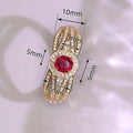 Fashion Zircon Ring With Cross Wrap Design, Personalized Temperament Finger Ring Birthday Gift view 4