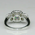 Luxury Round Cubic Zirconia Ring, Elegant Engagement Wedding Finger Jewelry For Women view 3