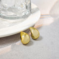 Elegant Luxury Geometric Waterdrop Gold Alloy Statement Stud Earrings For Women Minimalist Metal Earrings view 2