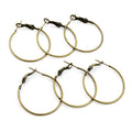 15-30mm Needle Buckle Hoop Earrings DIY Jewelry Accessories Ear Wire Findings 0.5-1g view 3