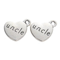 Zinc Alloy Heart Letter Charm Pendant No.851963 for DIY Necklace Bracelet Jewelry Making view 2