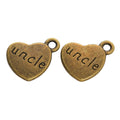 Zinc Alloy Heart Letter Charm Pendant No.851963 for DIY Necklace Bracelet Jewelry Making view 3