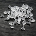400pcs Clear Soft Plastic Earring Backs Anti Slip Ear Stud Stoppers DIY Jewelry Accessories Earrings view 2