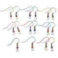 20x17mm Aurora Iridescent Color Ear Hooks With Spring Bead For DIY Earrings Jewelry Accessories view 5