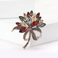 Alloy Rhinestone Bouquet Brooch Pin For Women Apparel Decoration view 3