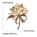 Alloy Rhinestone Bouquet Brooch Pin For Women Apparel Decoration view 5