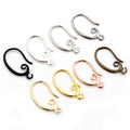 19x11mm Pure Copper Ear Hooks For DIY Earrings Ear Wire Jewelry Accessories 0.5g view 1