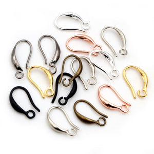 15x9mm Pure Copper Earring Hooks DIY Ear Wire Findings For Earrings And Jewelry Accessories
