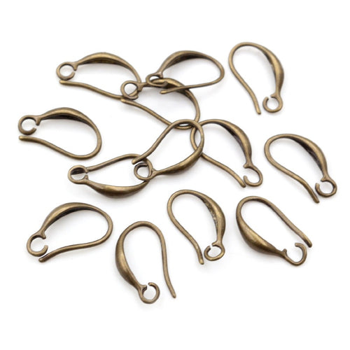 15x9mm Pure Copper Earring Hooks DIY Ear Wire Findings For Earrings And Jewelry Accessories