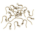 100pcs Iron Earring Hooks With Round Bead For DIY Handmade Earrings Jewelry Findings 19x18mm view 4