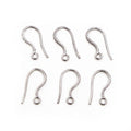 17x8mm Solid Copper Ear Hooks For DIY Earrings Jewelry Accessory Findings 0.5g view 3