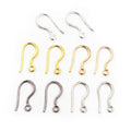 17x8mm Solid Copper Ear Hooks For DIY Earrings Jewelry Accessory Findings 0.5g view 1