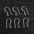 17x8mm Solid Copper Ear Hooks For DIY Earrings Jewelry Accessory Findings 0.5g view 2