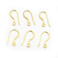 17x8mm Solid Copper Ear Hooks For DIY Earrings Jewelry Accessory Findings 0.5g view 4