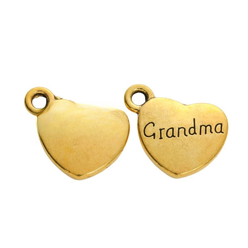 Zinc Alloy Heart Letter Charm Pendant No.778052 for DIY Necklace Bracelet Jewelry Making