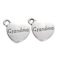 Zinc Alloy Heart Letter Charm Pendant No.778052 for DIY Necklace Bracelet Jewelry Making view 3