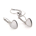 Stainless Steel 12mm Heart Tray French Leverback Ear Hooks For DIY Earring Jewelry Findings 0.6g Earrings view 5