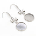 Handmade Bow Stainless Steel Ear Hooks With 10-20mm Tray Bases For DIY Earring Jewelry Findings Earrings view 3