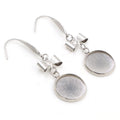Handmade Bow Stainless Steel Ear Hooks With 10-20mm Tray Bases For DIY Earring Jewelry Findings Earrings view 2