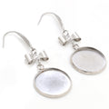 Handmade Bow Stainless Steel Ear Hooks With 10-20mm Tray Bases For DIY Earring Jewelry Findings Earrings view 4