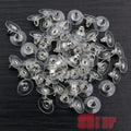 100Pcs Silicone Earring Backs Clear Plastic Disc Ear Stoppers For DIY Earring Jewelry Accessories Earrings view 4