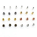 100Pcs Silicone Earring Backs Clear Plastic Disc Ear Stoppers For DIY Earring Jewelry Accessories Earrings view 3