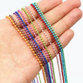 65cm Colorful Candy Bead Chain With Clasp, DIY Necklace Jewelry Making Chain Accessories view 2