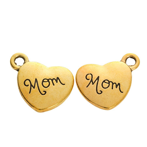 Zinc Alloy Heart Letter Charm Pendant No.835897 for DIY Necklace Bracelet Jewelry Making