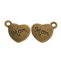 Zinc Alloy Heart Letter Charm Pendant No.835897 for DIY Necklace Bracelet Jewelry Making view 4