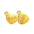 Vintage Zinc Alloy Heart Letter Charms DIY Jewelry Accessories For Bracelet Making view 3