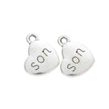 Vintage Zinc Alloy Heart Letter Charms DIY Jewelry Accessories For Bracelet Making view 2