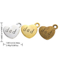 Zinc Alloy Heart Letter Charm Pendant No.421790 for DIY Necklace Bracelet Jewelry Making view 1