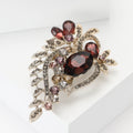 Small Alloy Glass Brooch Pin For Women Suit Dress Decoration view 3